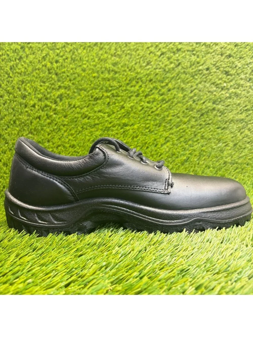 Rocky TMC 5000 Mens Size 10.5 Black Leather Slip-Resistant Oxford Work Shoes